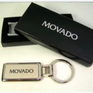Movado Stainless Steel Keychain New in Box Never Used